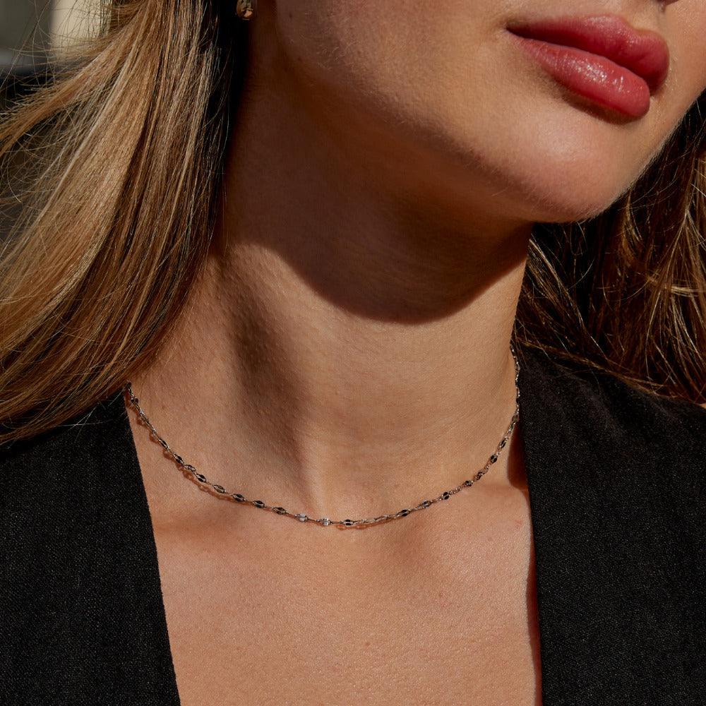 Leila Silver-Tone Chain Necklace