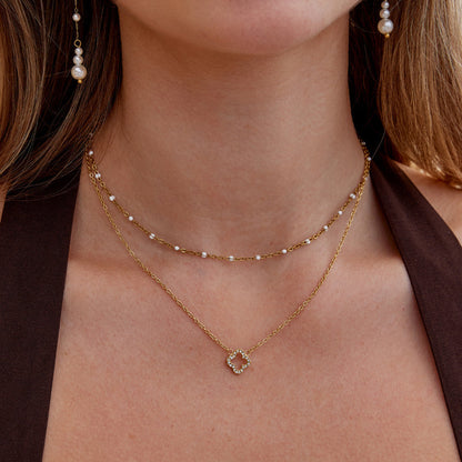 Crystal Clover Necklace