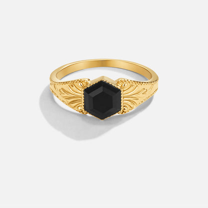 Phoenix Black Onyx-Tone Ring