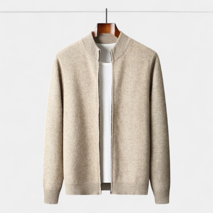 Men's Wool Knit Cardigan and Trouser Set – Relaxed Fit