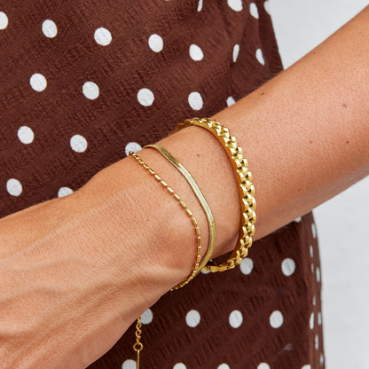 Renee Chunky Gold-Tone Bangle