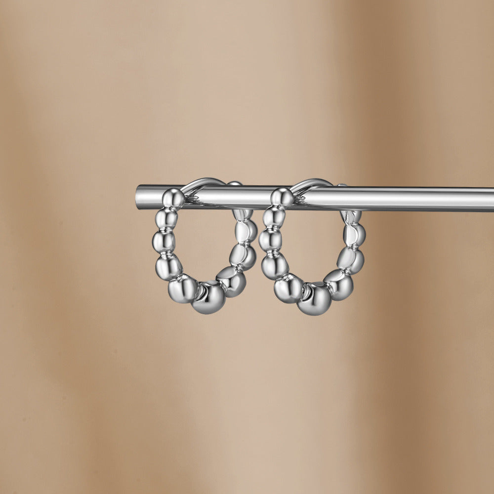 Roma Silver-Tone Hoops