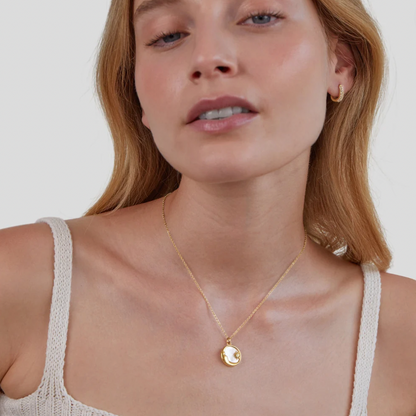 Moon and Star Necklace