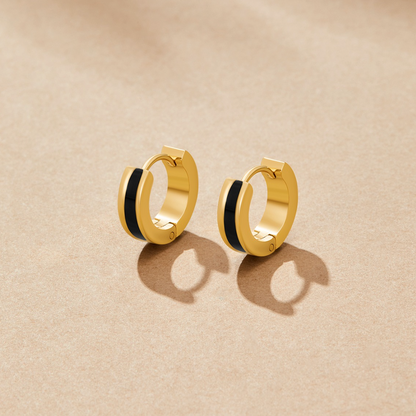 Leigh Black Hoops