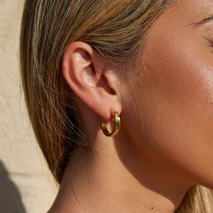 Small Love Hoop Earrings