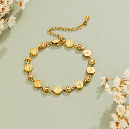 Spring Bloom Gold-Tone Bracelet
