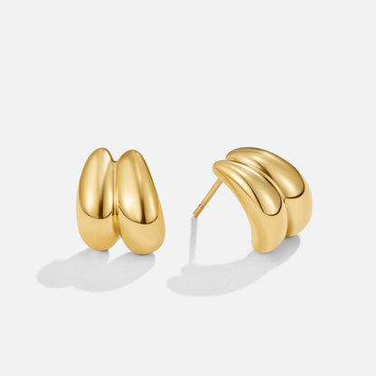 Twin Teardrop Drop Earrings