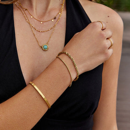 Leila Twisted Layered Bracelet