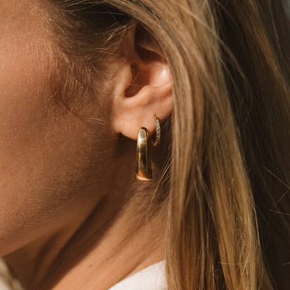 Valentina Gold-Tone Hoop Earrings