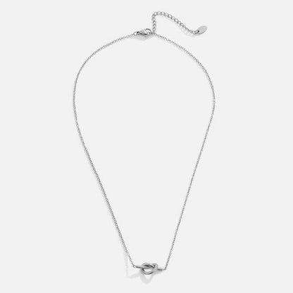 Adela Knot Silver-Tone Necklace