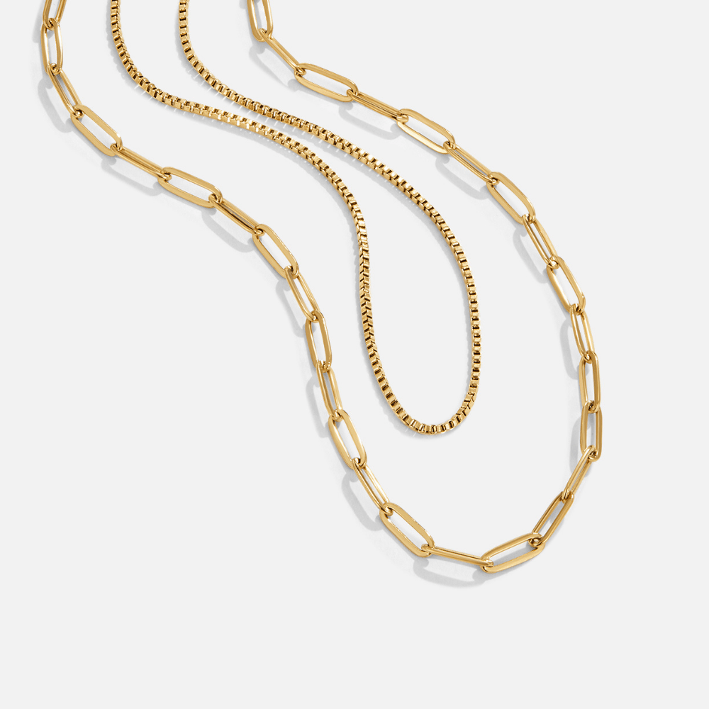 Amanda Layered Gold-Tone Chain Necklace