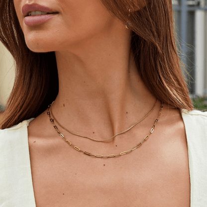 Amanda Layered Gold-Tone Chain Necklace