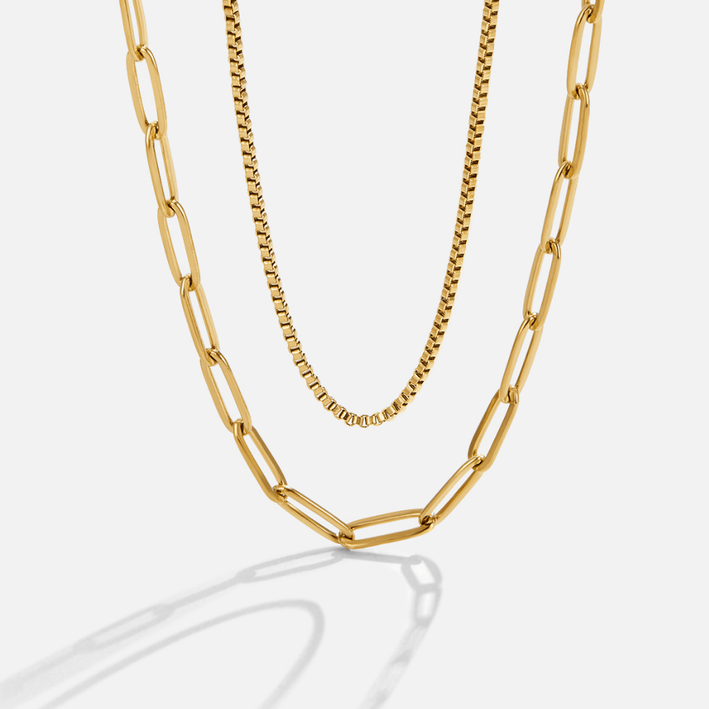 Amanda Layered Gold-Tone Chain Necklace