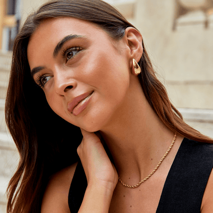 Amara Gold-Tone Teardrop Earrings