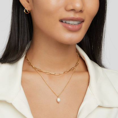 Angela Pearl Gold-Tone Necklace