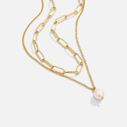 Angela Pearl Gold-Tone Necklace