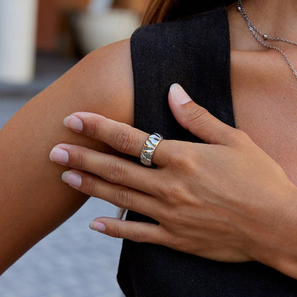 Anika Chunky Silver-Tone Ring