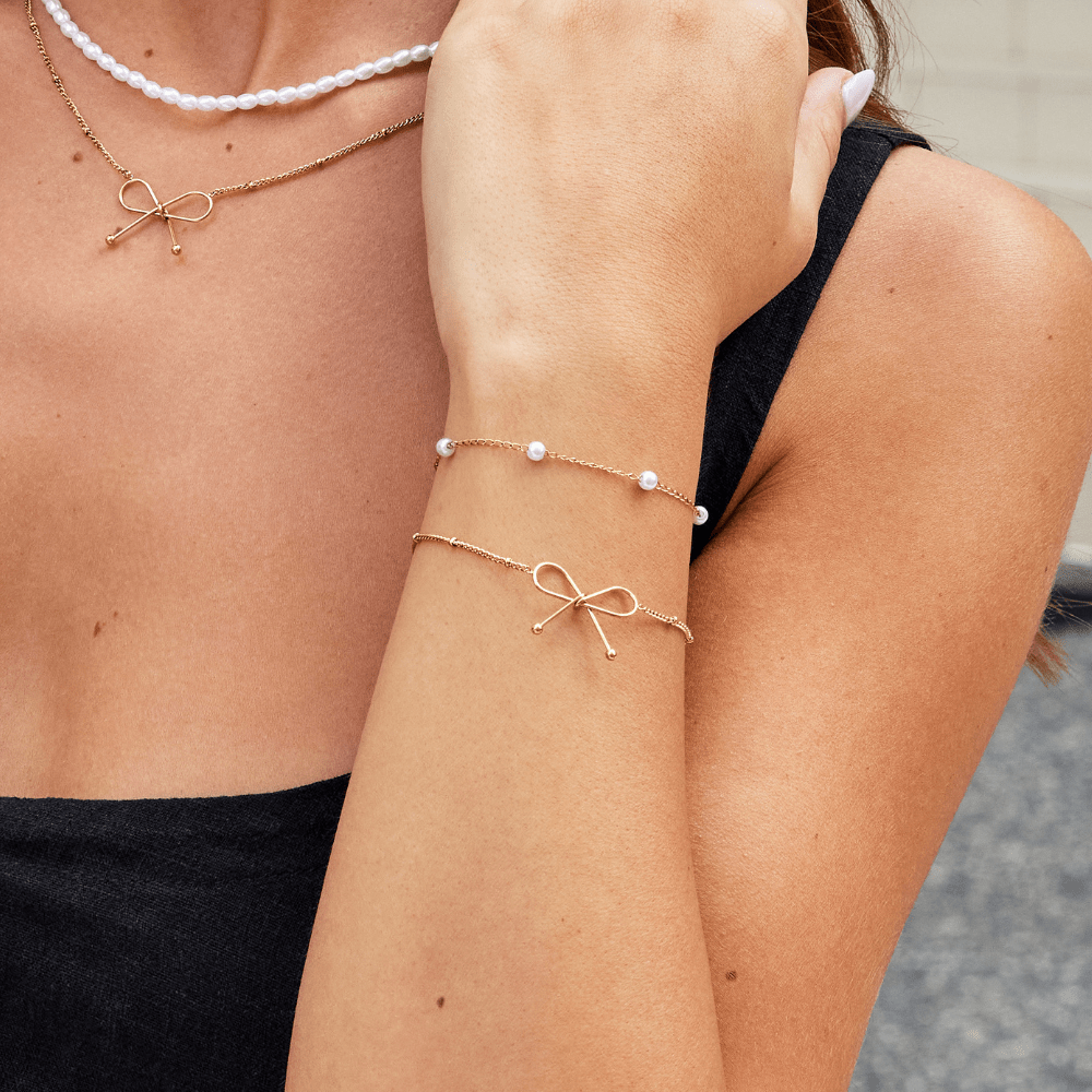 Anika Gold-Tone Bow Bracelet