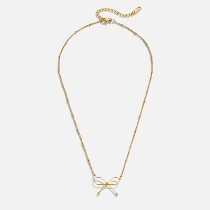 Anika Gold-Tone Bow Necklace
