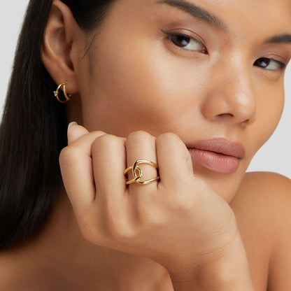 Astrid Gold-Tone Band Ring