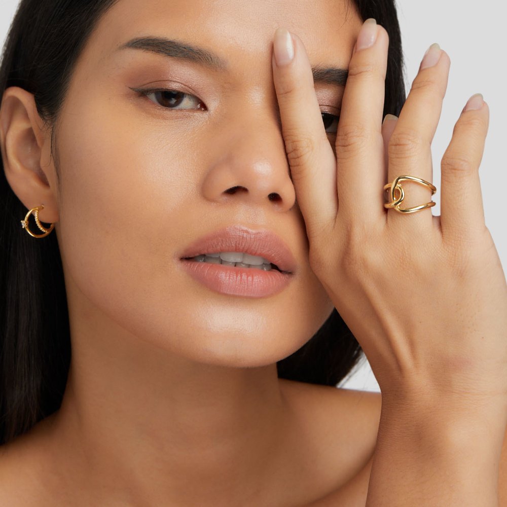 Astrid Gold-Tone Band Ring