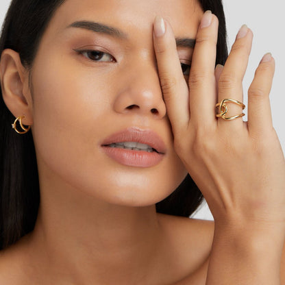 Astrid Gold-Tone Band Ring