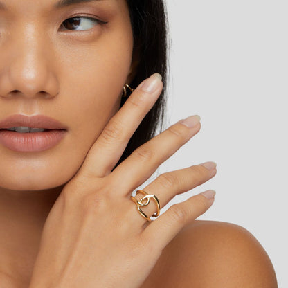 Astrid Gold-Tone Band Ring