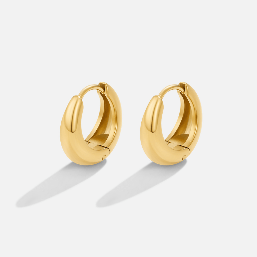 Audrey Gold-Tone Hoop Earrings