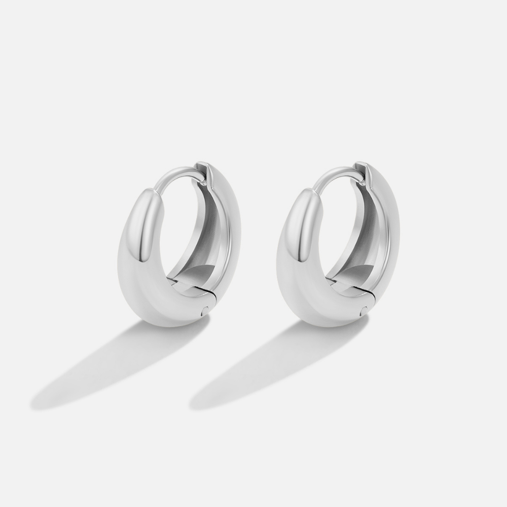 Audrey Silver-Tone Hoops