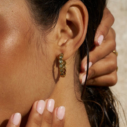 Beaded Southwest Hoop Earrings