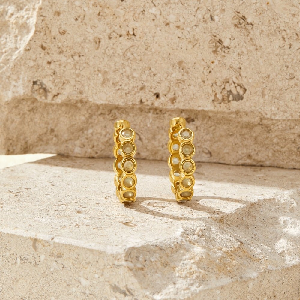 Beaded Southwest Hoop Earrings