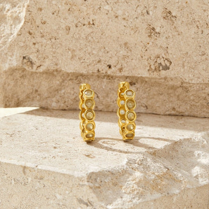 Beaded Southwest Hoop Earrings