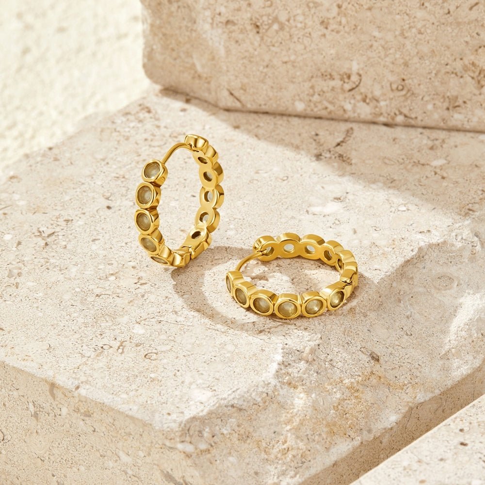 Beaded Southwest Hoop Earrings