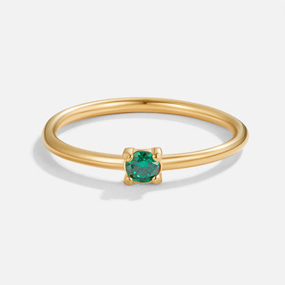 Birthstone Gold-Tone Ring