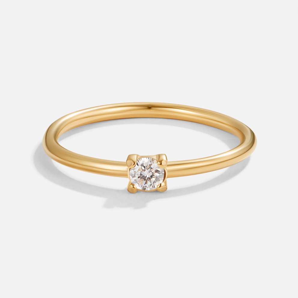 Birthstone Gold-Tone Ring