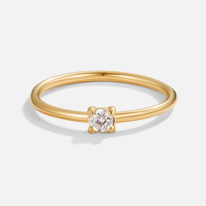 Birthstone Gold-Tone Ring