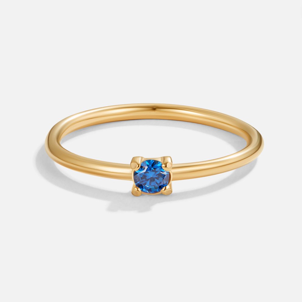 Birthstone Gold-Tone Ring