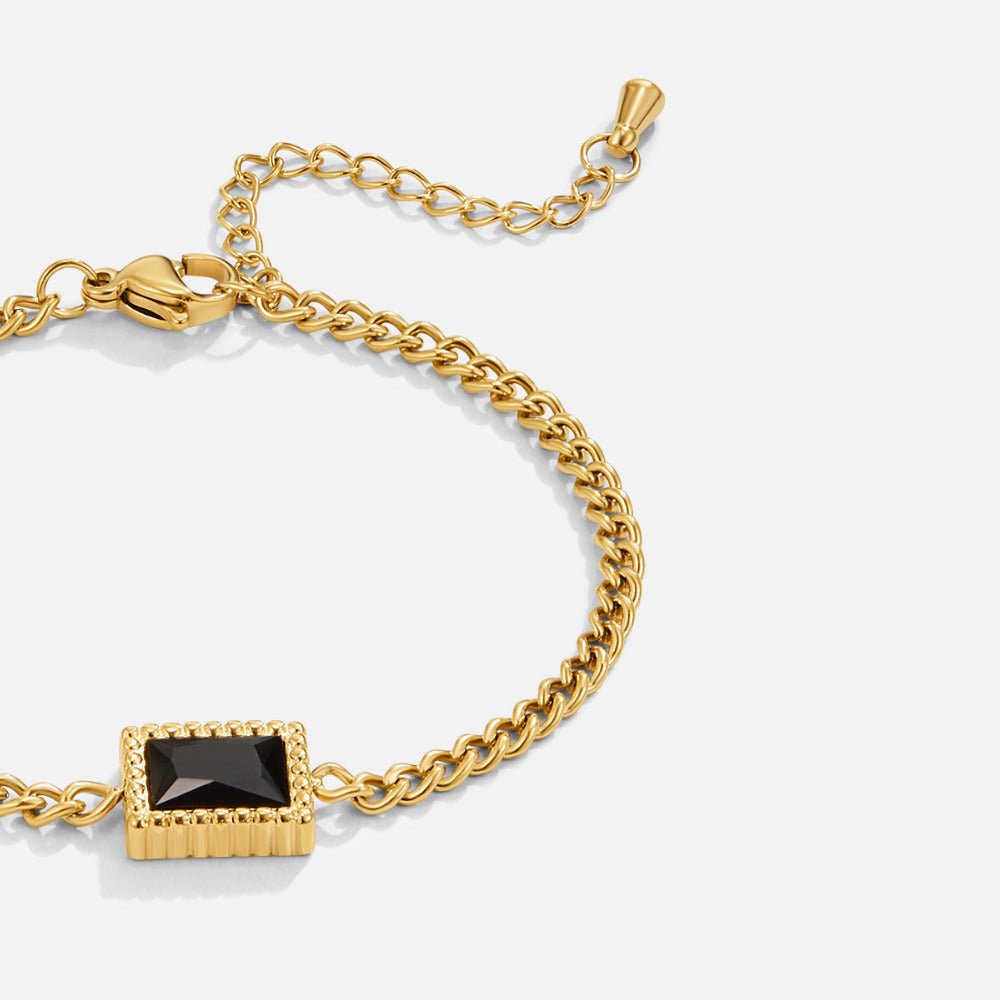 Black Onyx-Tone Bracelet