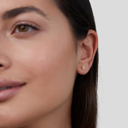 Blossom Flower Pearl Earrings