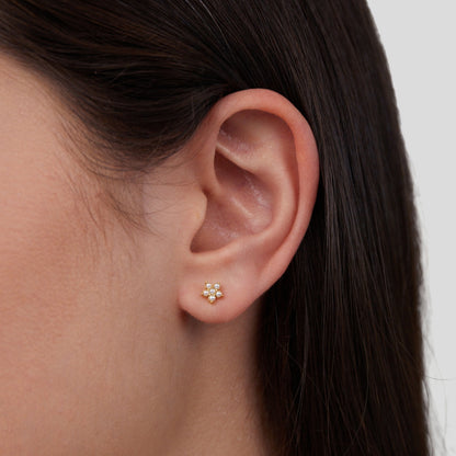 Blossom Flower Pearl Earrings