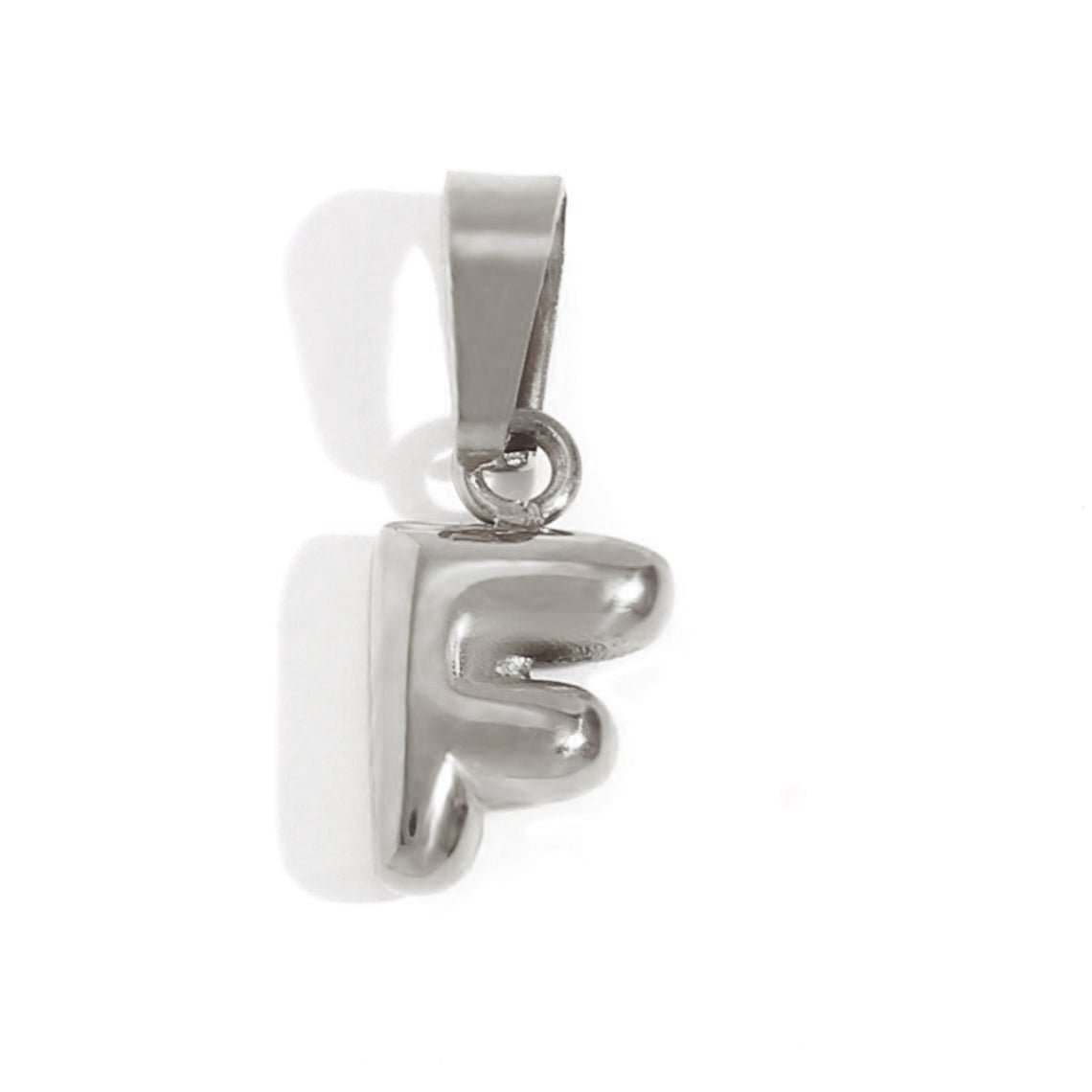 Bubble Letter Pendant Necklace