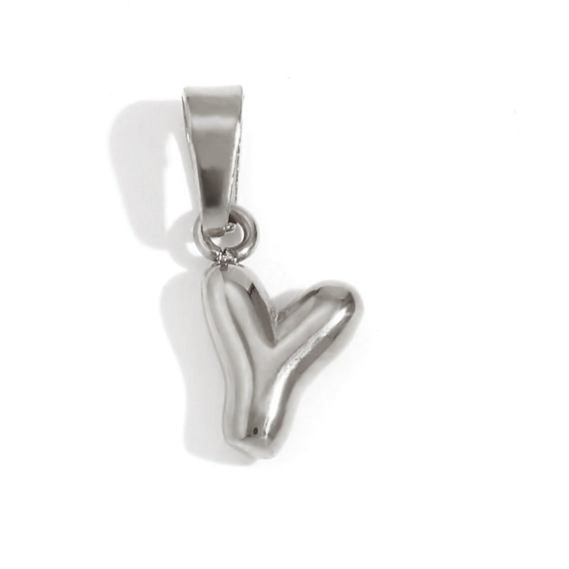 Bubble Letter Pendant Necklace