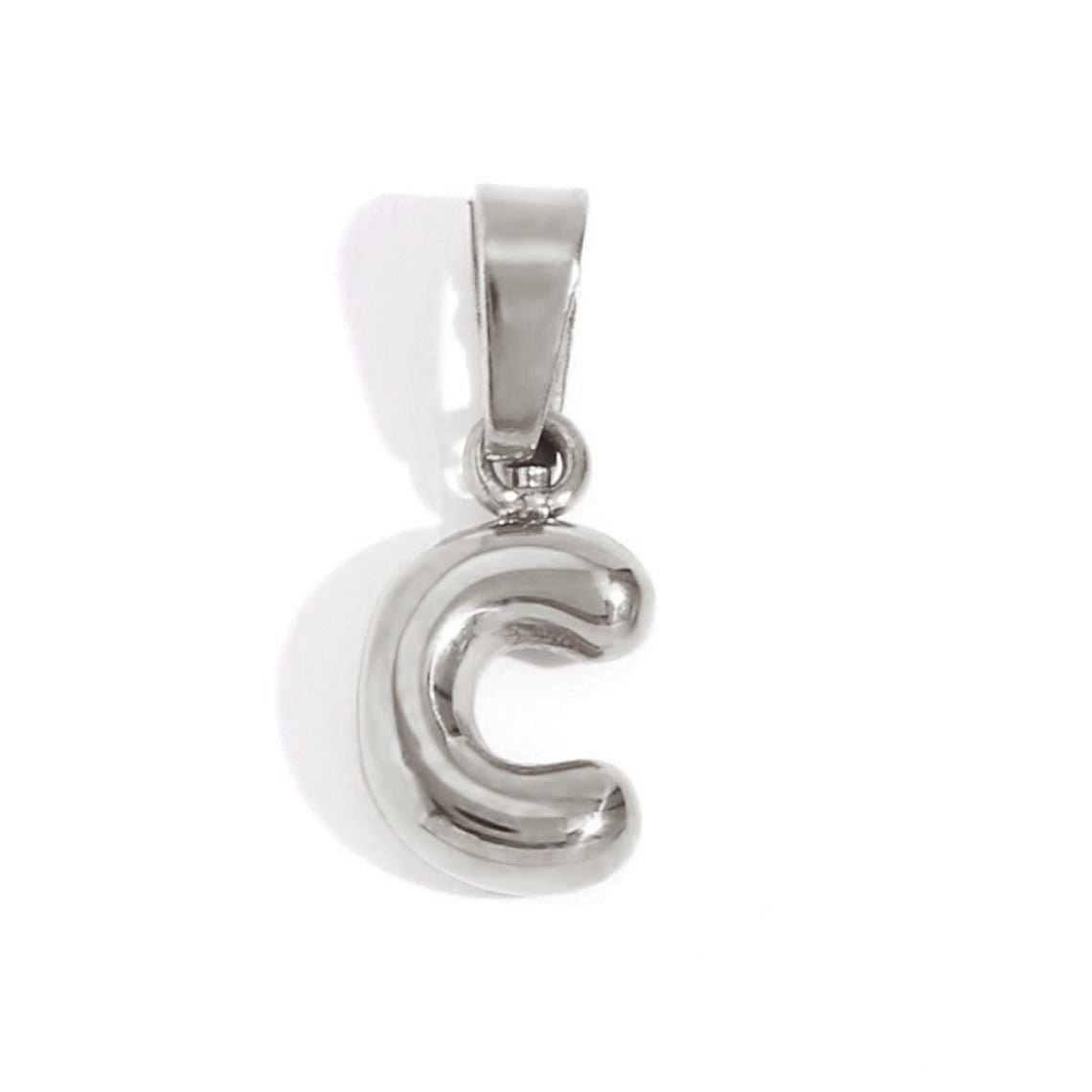 Bubble Letter Pendant Necklace