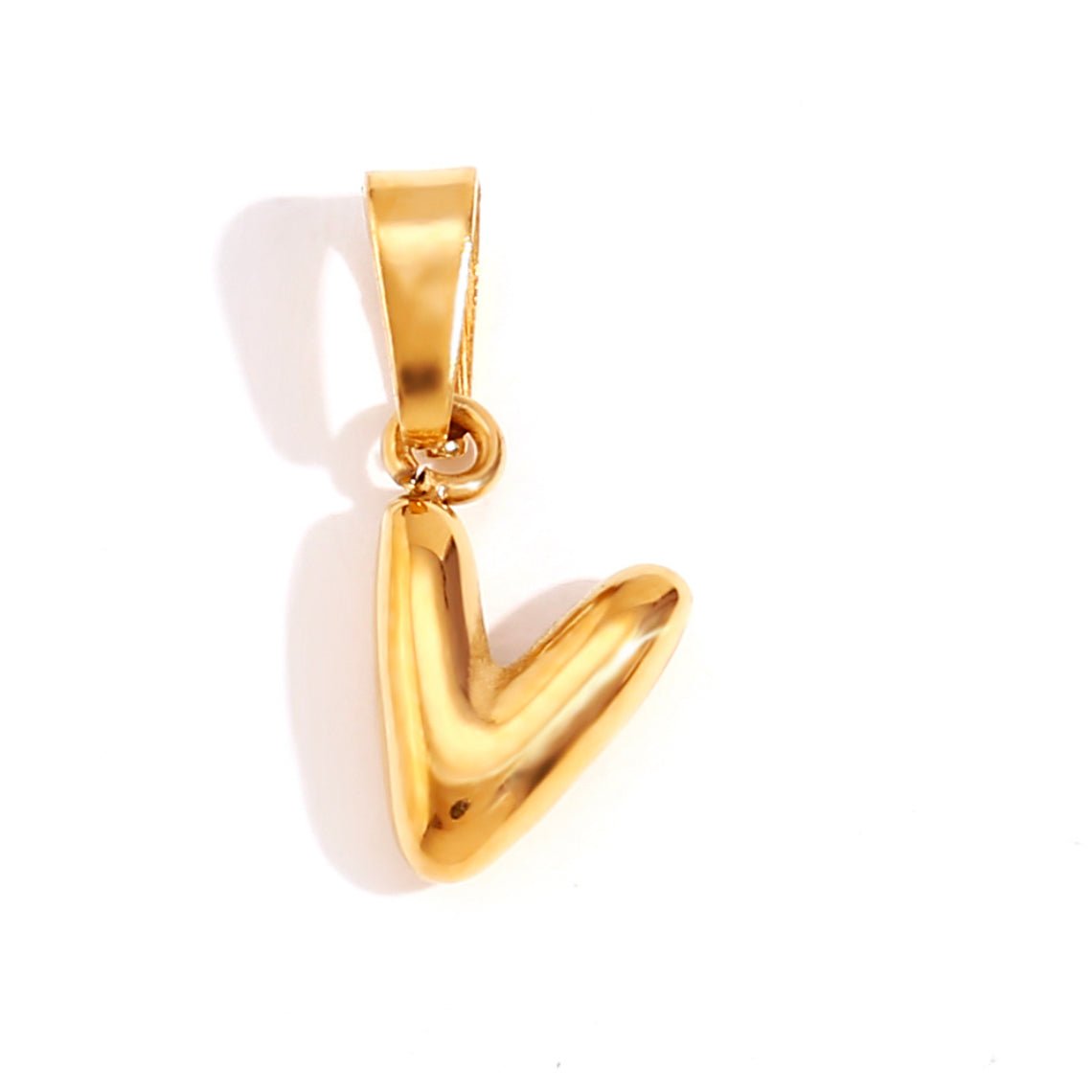 Bubble Letter Initial Necklace
