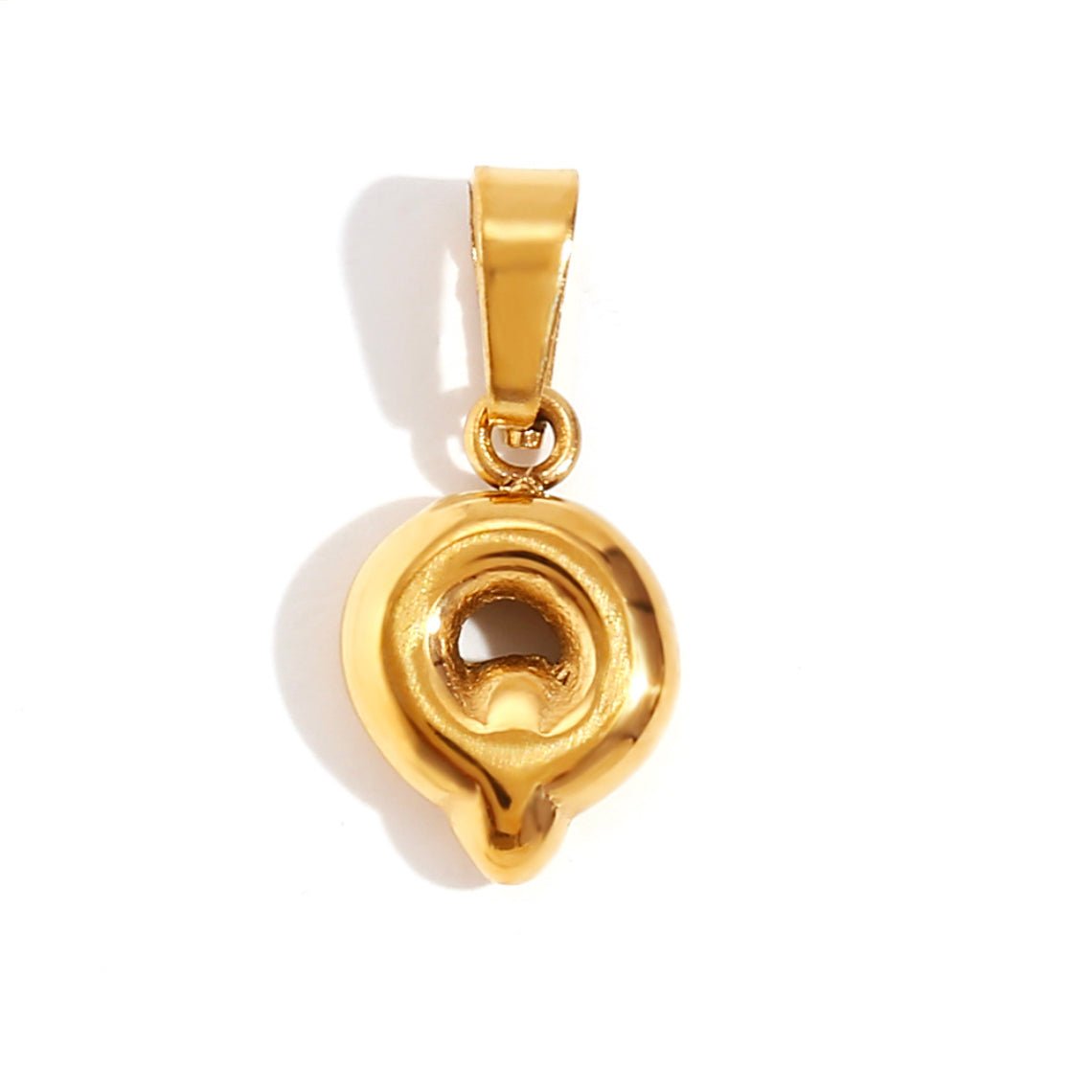 Bubble Letter Initial Necklace