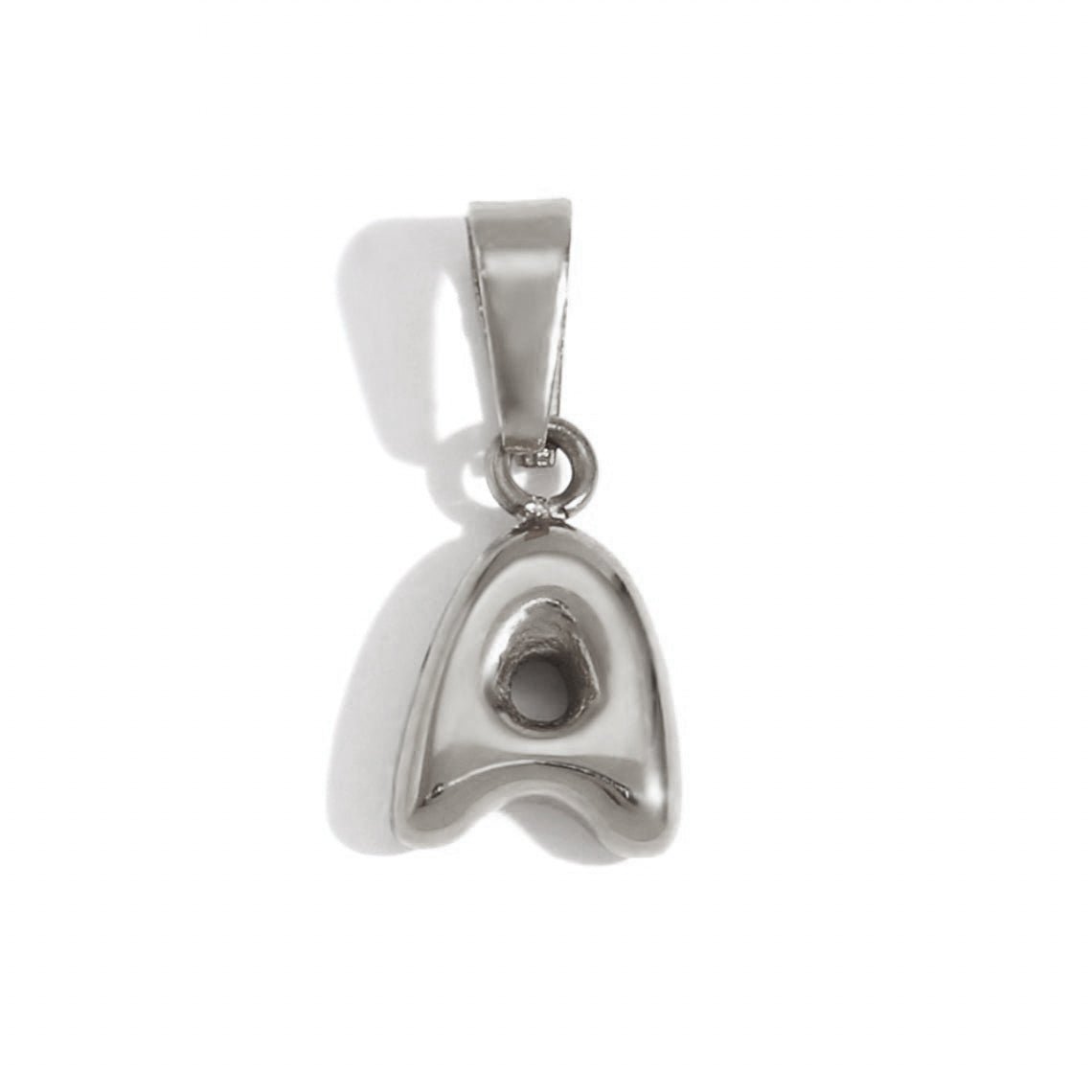 Bubble Letter Pendant Necklace