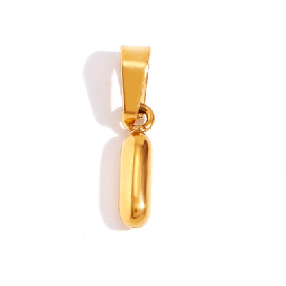 Bubble Letter Initial Necklace