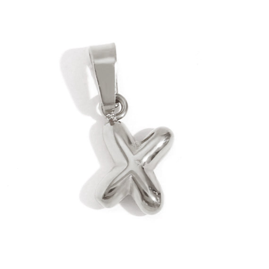 Bubble Letter Pendant Necklace