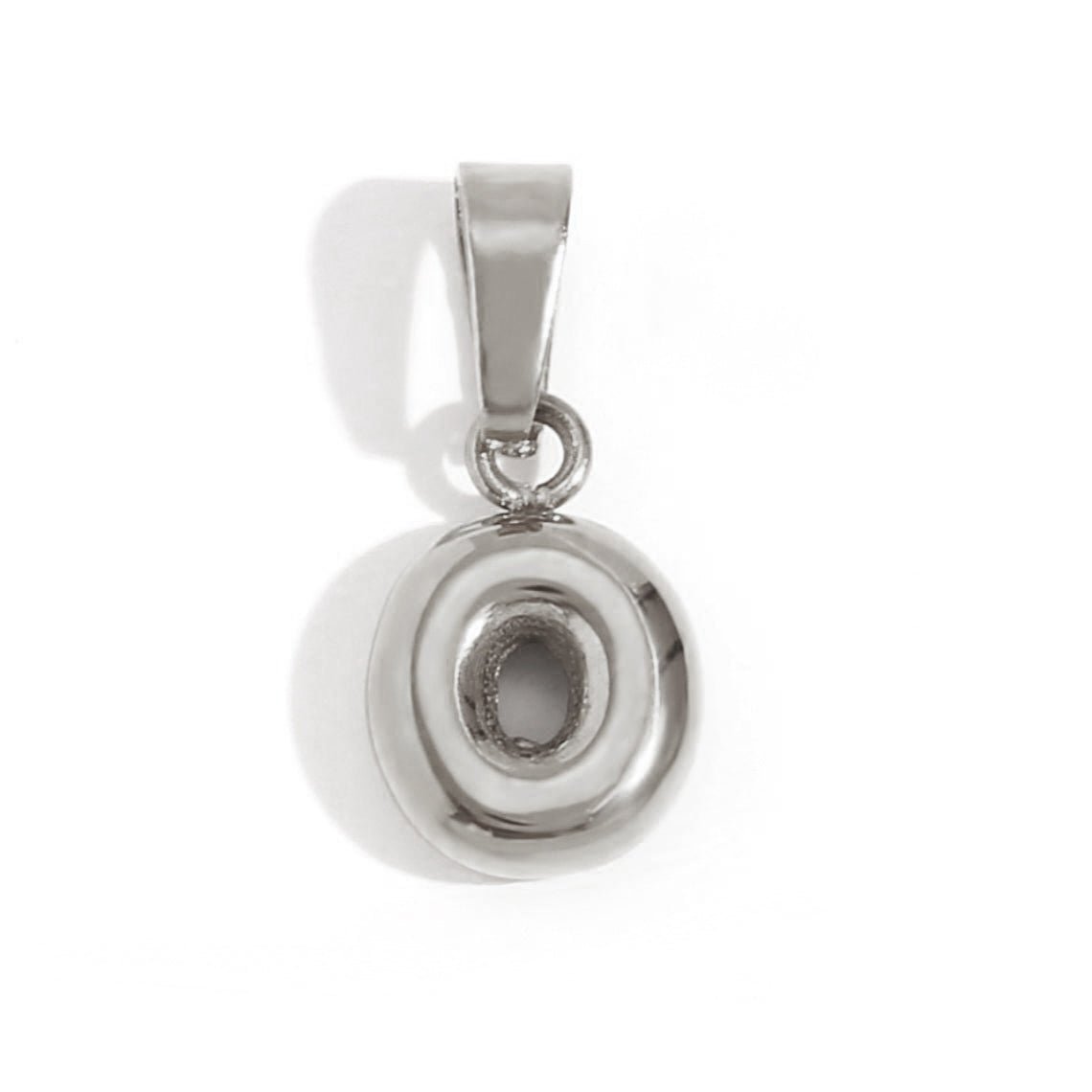 Bubble Letter Pendant Necklace