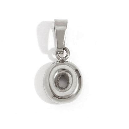 Bubble Letter Pendant Necklace